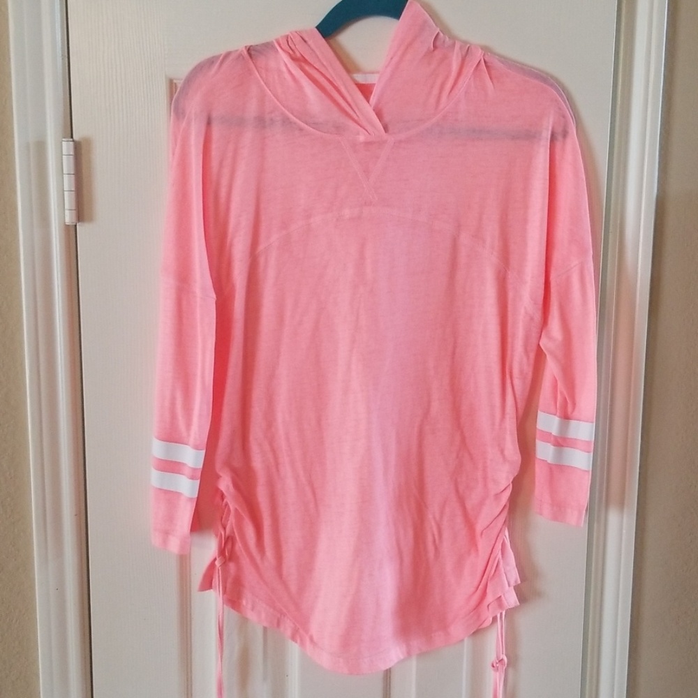 Pink Hooded Shirt
